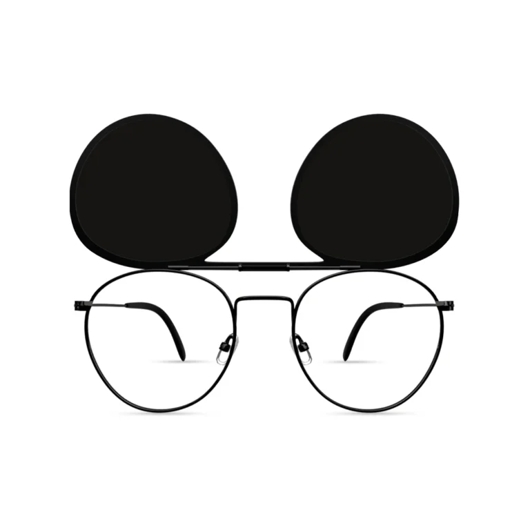 avatar black with flip-up clip